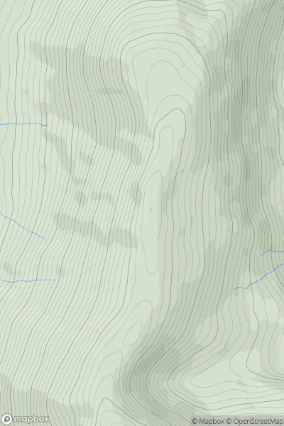 Thumbnail image for Gearhane (An Gearan) [Dingle Peninsula - E of Dingle] showing contour plot for surrounding peak